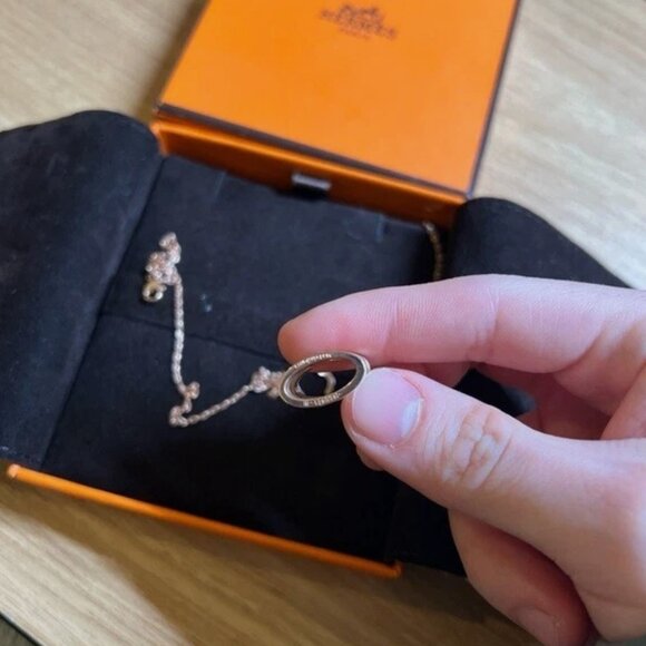 Hermes Hermès Necklace Pendant White - not the mini size one - Picture 5 of 10